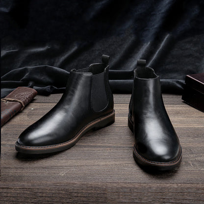 EZZIO: STEP-IN LEATHER BOOTS