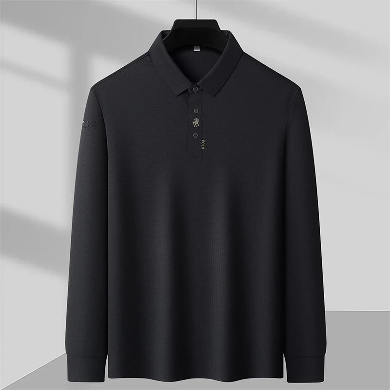 CAVALIERE: THE LONG SLEEVE LUXURY POLO