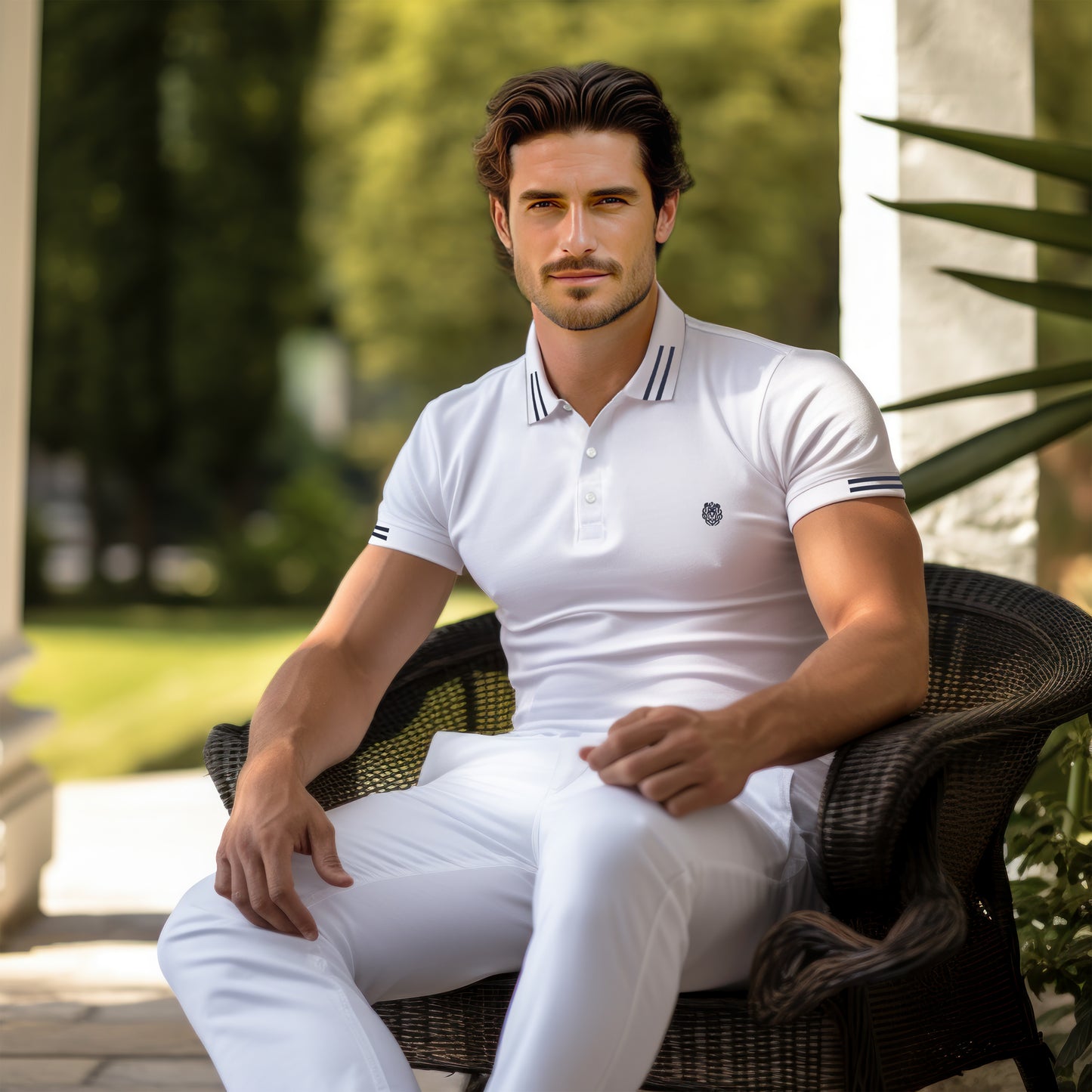 POLO LEONCELLO: PURE COTTON MUSCLE POLO