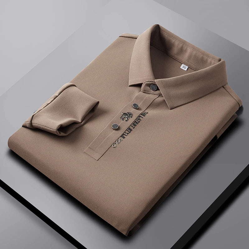 CAVALIERE: THE LONG SLEEVE LUXURY POLO