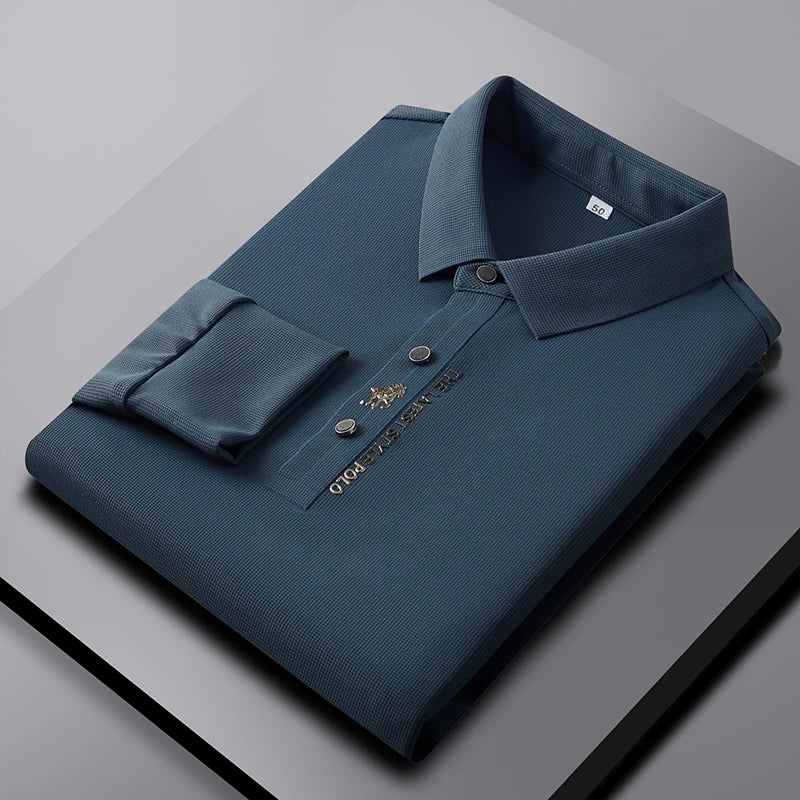 CAVALIERE: THE LONG SLEEVE LUXURY POLO