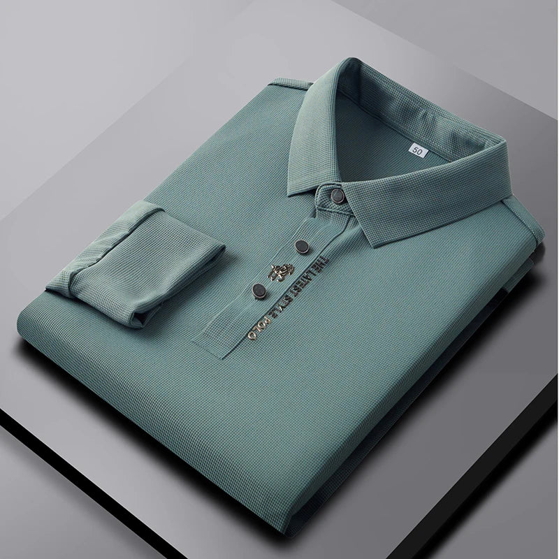 CAVALIERE: THE LONG SLEEVE LUXURY POLO