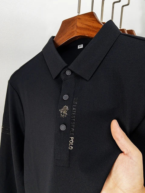 CAVALIERE: THE LONG SLEEVE LUXURY POLO