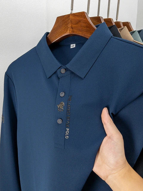 CAVALIERE: THE LONG SLEEVE LUXURY POLO