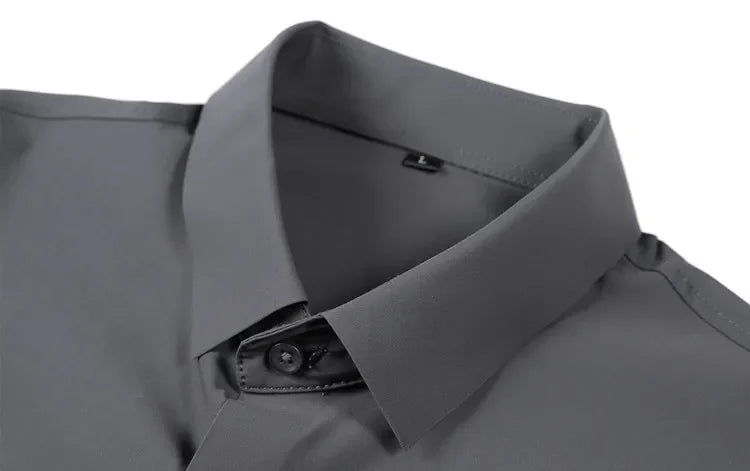 LA FINEZZA CORTA: WRINKLE-FREE SLIM STRETCH BUSINESS SHIRT