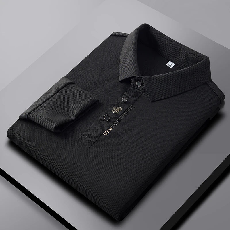 CAVALIERE: THE LONG SLEEVE LUXURY POLO